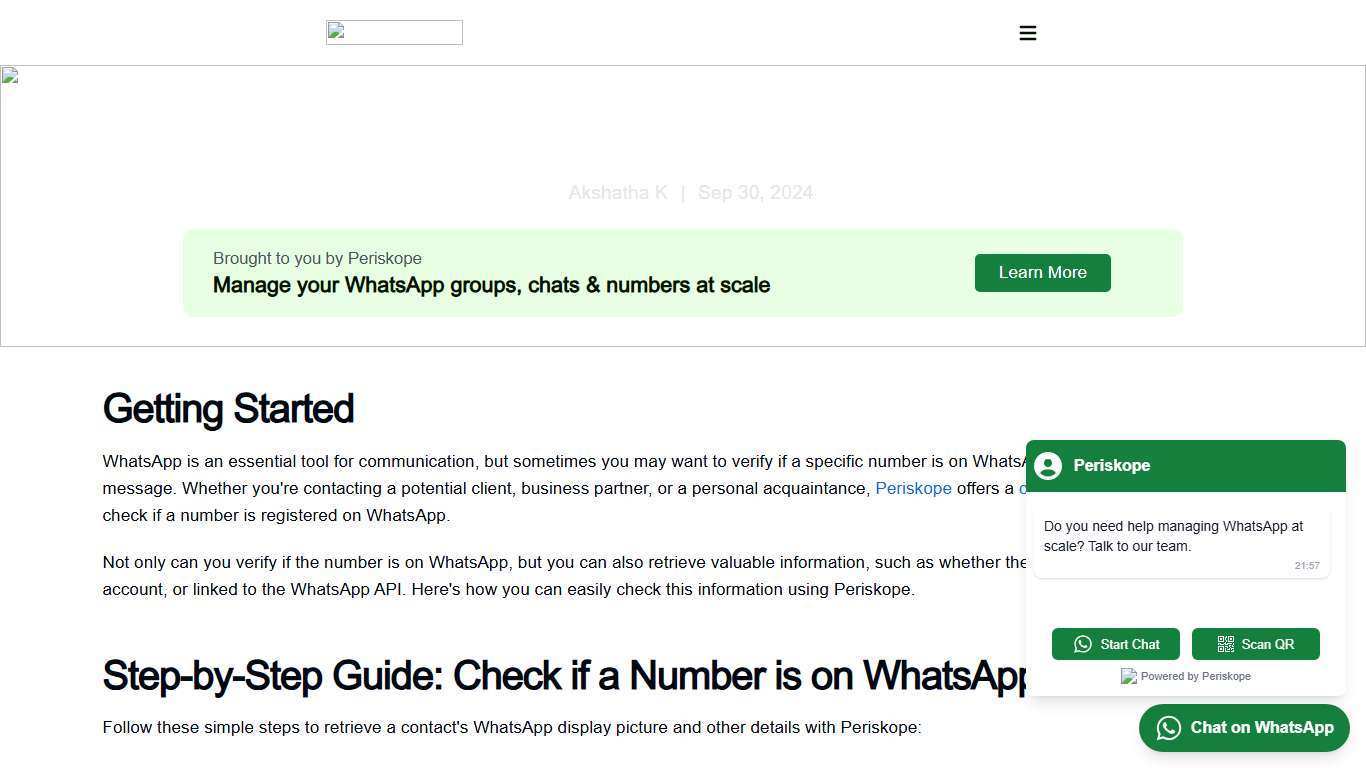 Free Tool to check if a Number is on WhatsApp